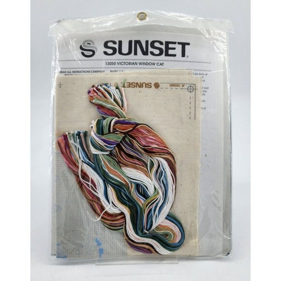 NEW x2 Cross Stitch Kits Design Works #9277 Home Sunset #13050 Window Cats - Picture 3 of 5